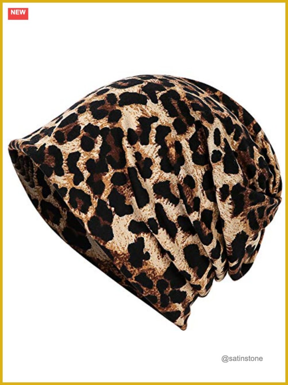 Slouchy Beanie Chemo Headwear Soft Breathable Cancer Cap Ponytail Open Top
